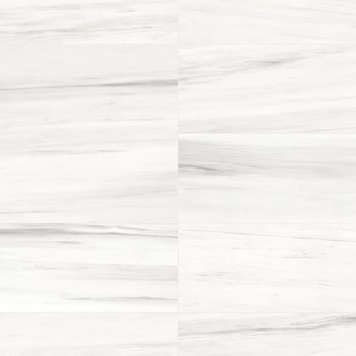 Tesoro - Mayfair 12 in. x 24 in. Porcelain Tile - Suave Bianco Polished