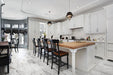 Tesoro - Mayfair 12 in. x 24 in. Porcelain Tile - Volakas Grigio Polished Installed