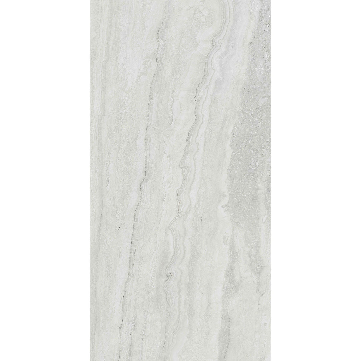 Tesoro - Memento - 12 in. x 24 in. Porcelain Tile - Bianco Polished