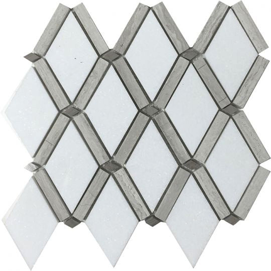 Tesoro Metropolitan Blends - Diamond Thassos with Light Wood Grain