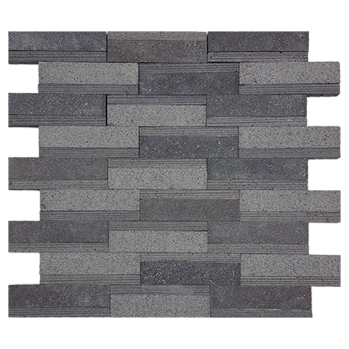 Tesoro Metropolitan Contempo - Basalt Multi Finish Irregular Mosaic