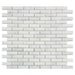 Tesoro Metropolitan Contempo - Multi Finish Carrara 5/8 in. x 2 in. Multi Strip Mosaic