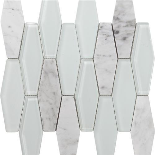 Tesoro Metropolitan Stone and Glass Blends - Carrara Polished Diamond