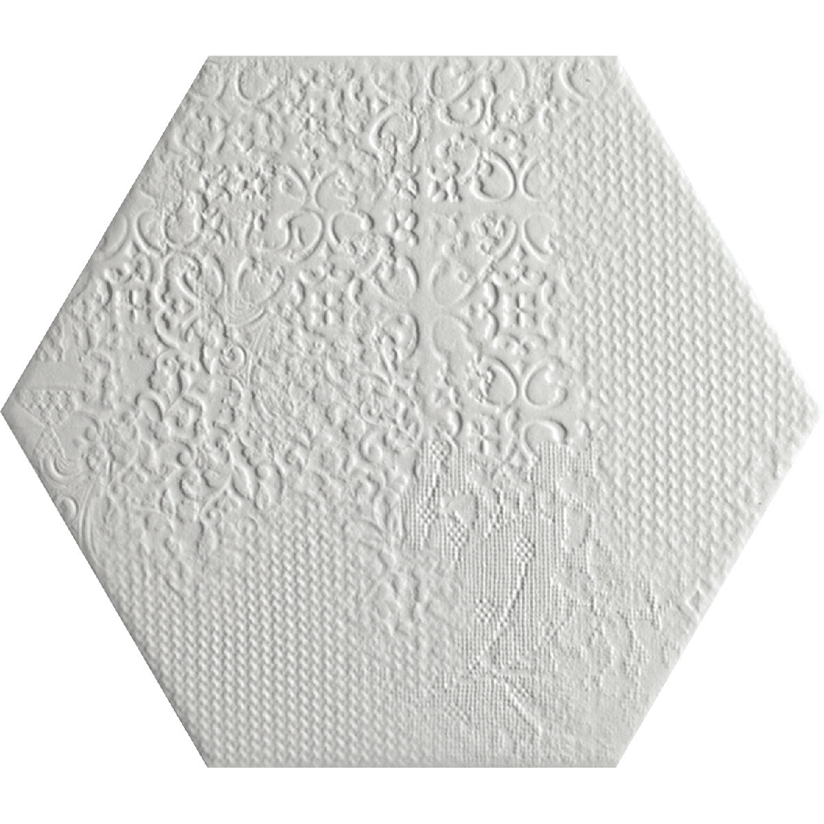 MagnoliaNo.927☆No.928☆No.930 Tesoro - Milano Hex Pressed Porcelain - White — Floorzz