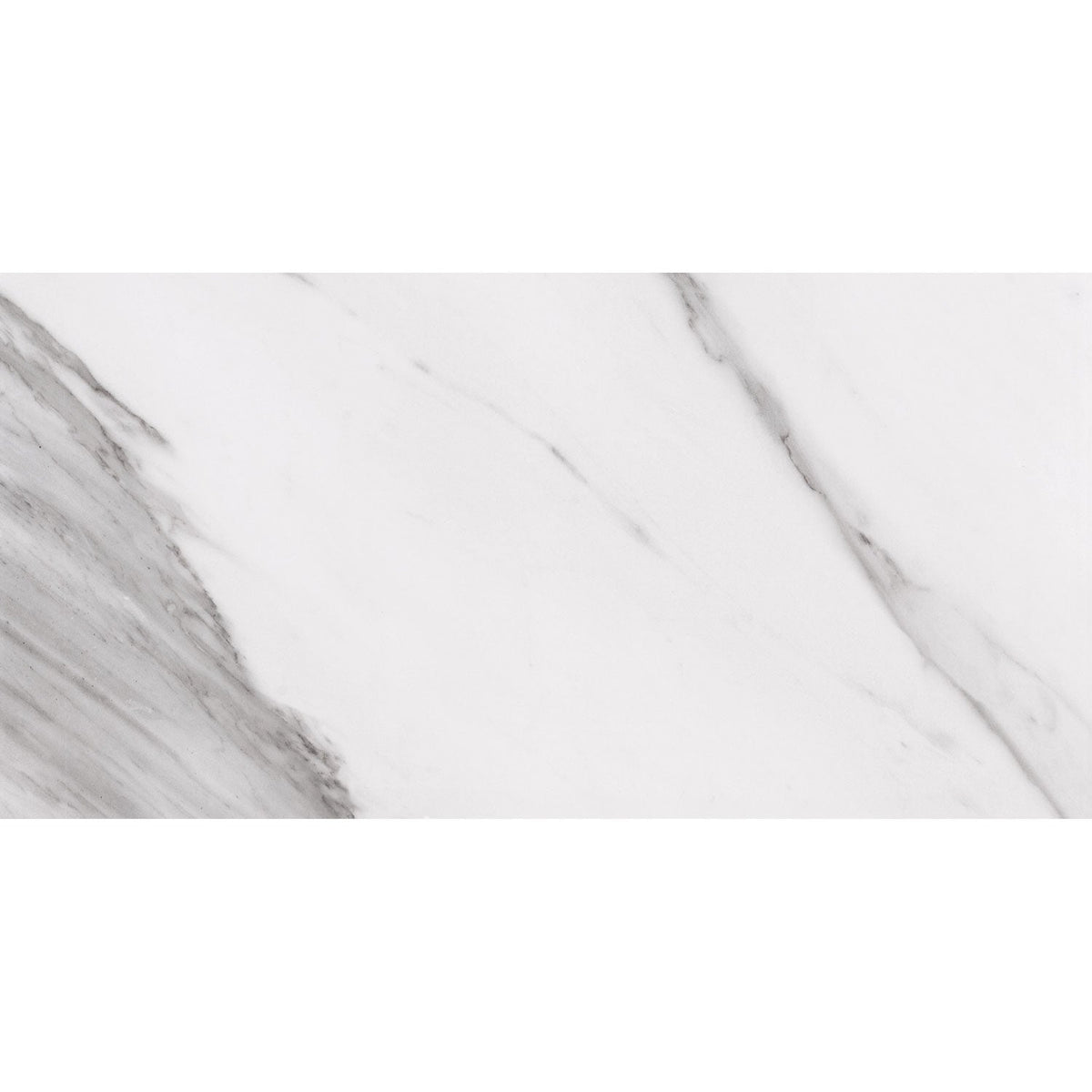 Tesoro - Nova - 12 in. x 24 in. Porcelain Tile - Bianco Carrara Polished 4