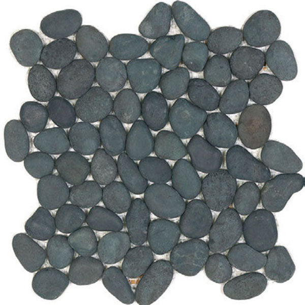 Tesoro Decorative Collection - Ocean Stone Mosaics - Black Pebble