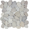 See Tesoro Decorative Collection - Ocean Stone Mosaics - Tan Sliced