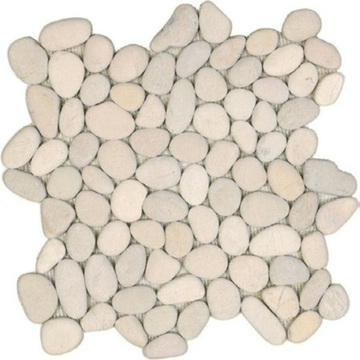 Tesoro Decorative Collection - Ocean Stone Mosaics - White Pebble