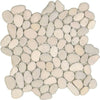 See Tesoro Decorative Collection - Ocean Stone Mosaics - White Pebble