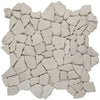 See Tesoro Decorative Collection - Ocean Stone Mosaics - White Tumbled