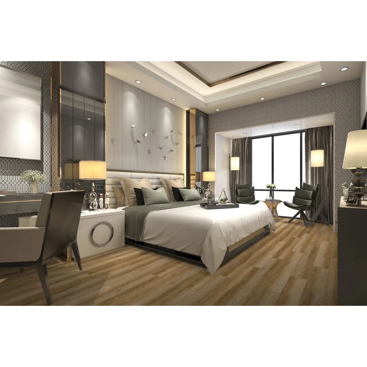 Tesoro - Timberlux Luxury Engineered Planks - Golden Oak Room Scene