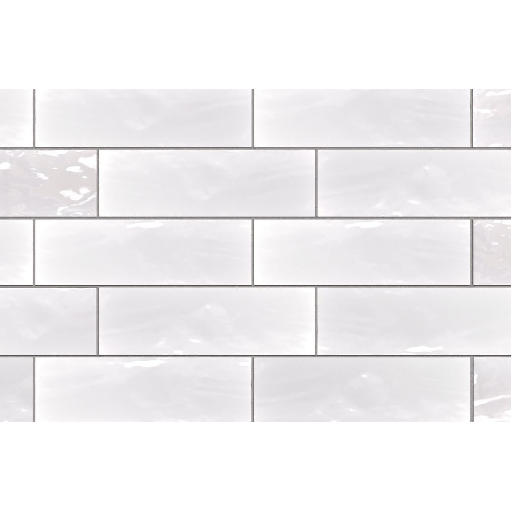 Topcu - Amazonia - 2.5 in. x 8 in. Ceramic Wall Tile - Artic