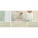 Topcu - Arles Decorative Wall Tile 4 in. x 12 in. - Cream Decor Mix Installed