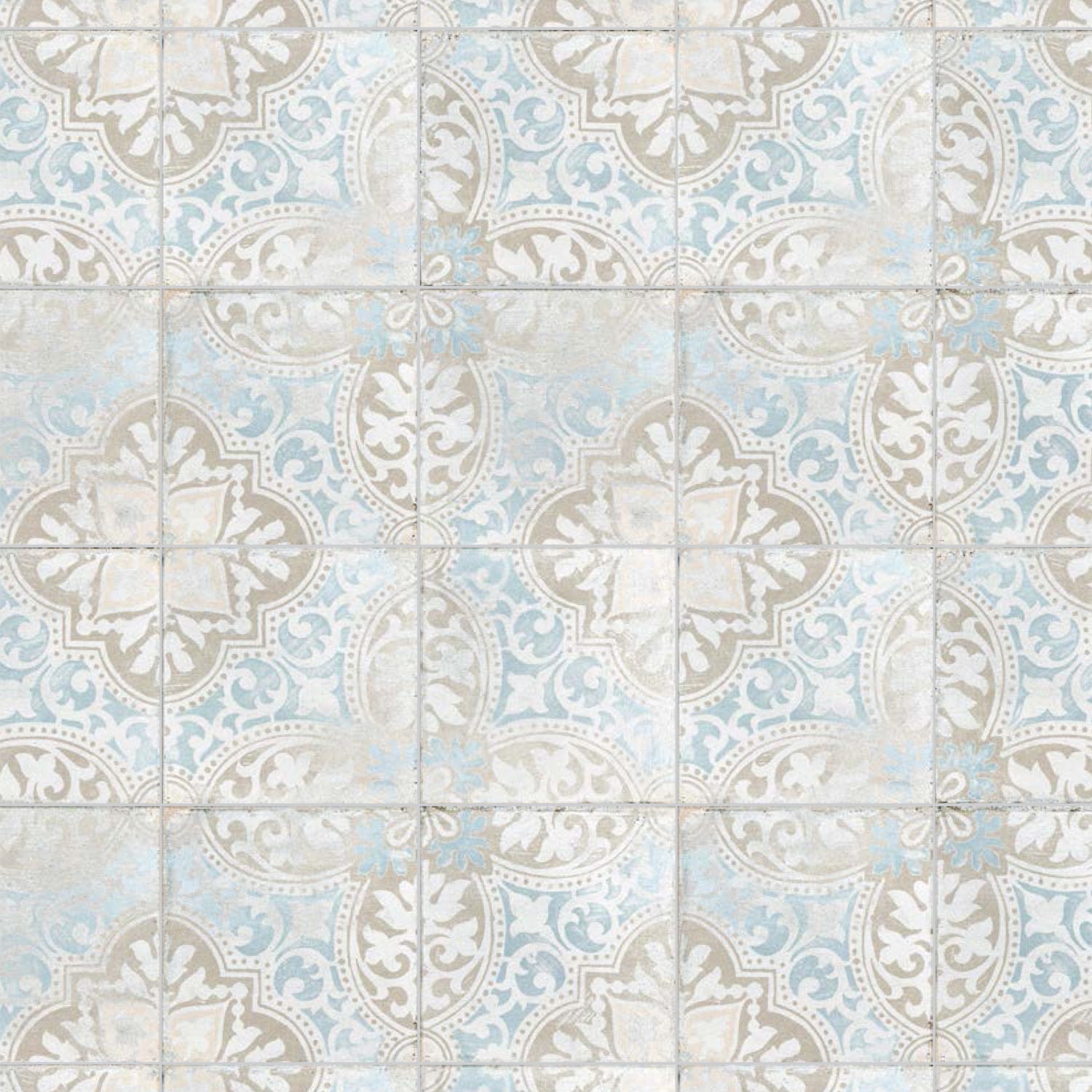 SomerTile - Barcelona 6 in. x 6 in. Glazed Porcelain Tile  - Montjuic Decor