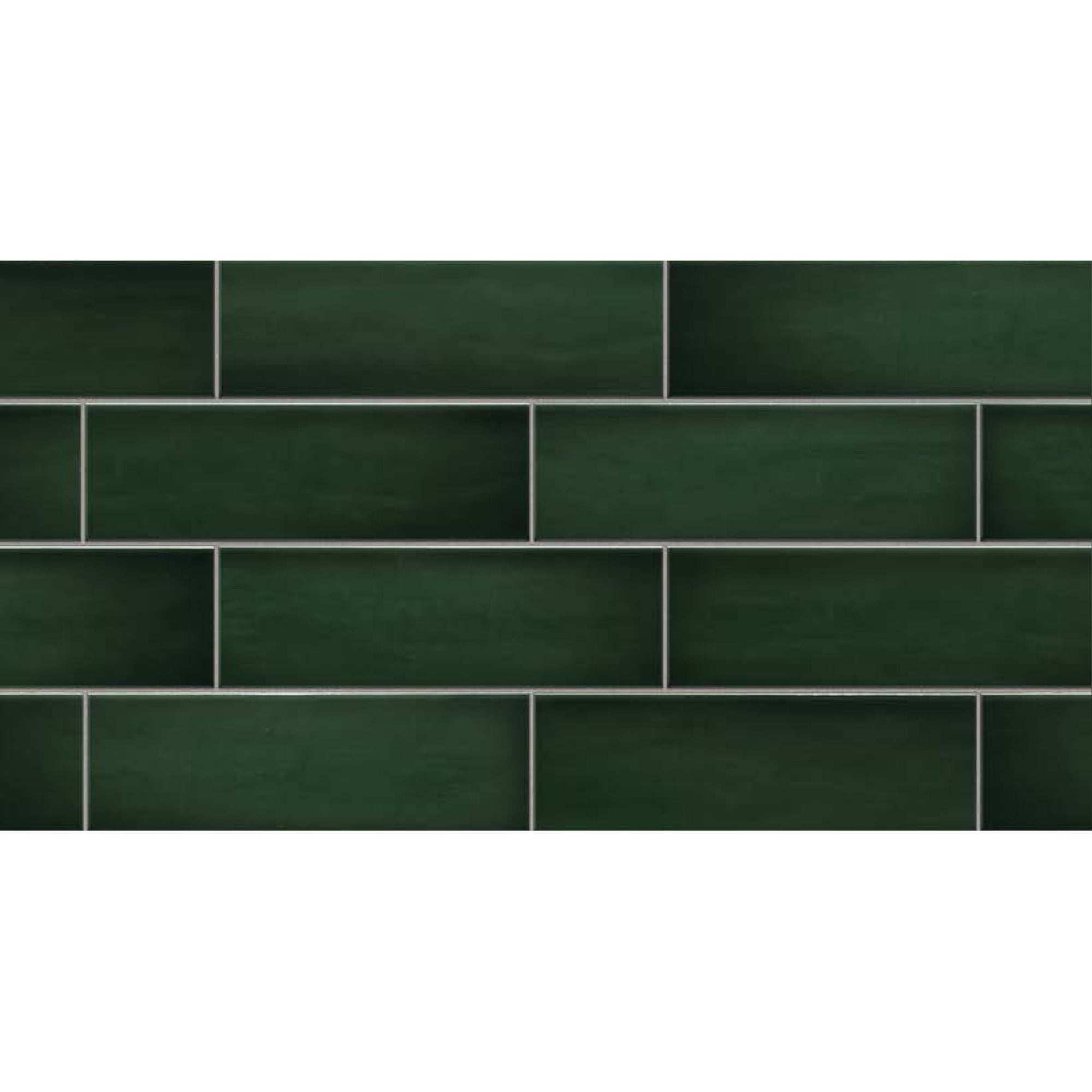 Topcu - Borriana - 3 in. x 12 in. Ceramic Wall Tile - Green