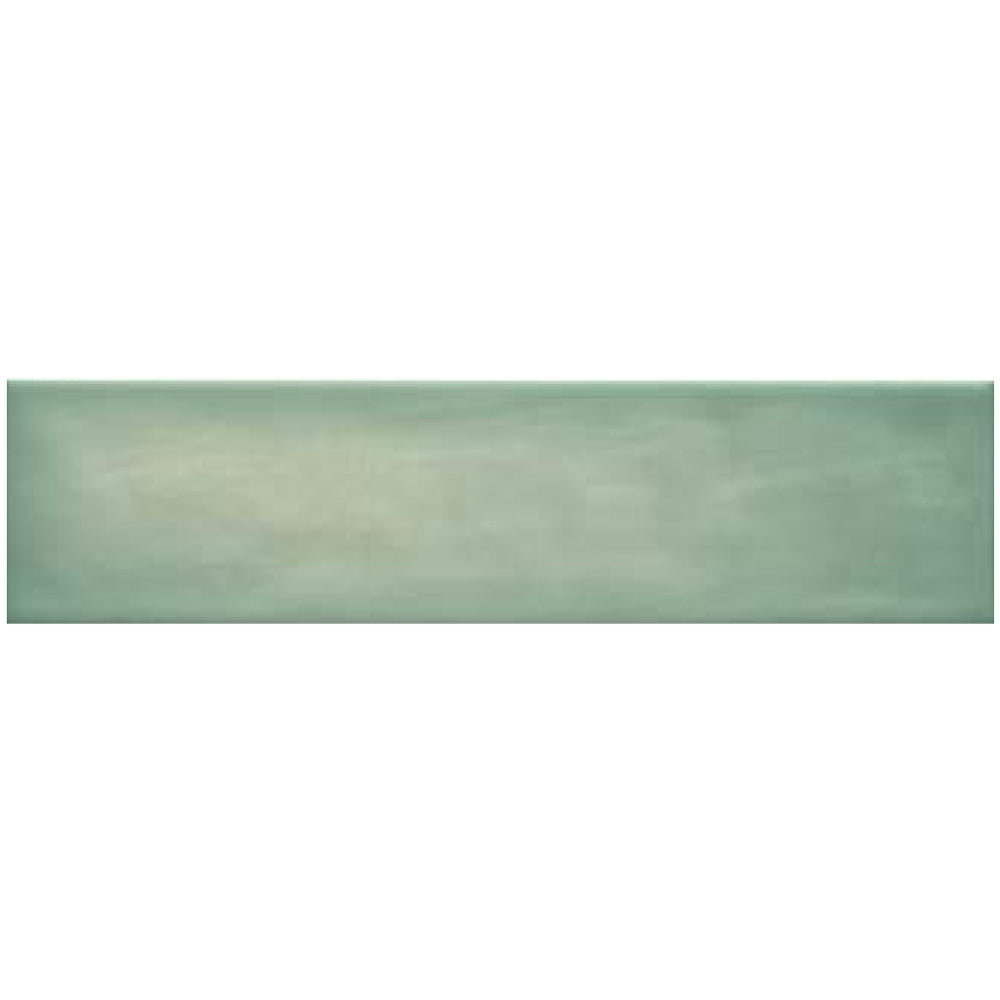 Topcu - Borriana - 3 in. x 12 in. Ceramic Wall Tile - Mint