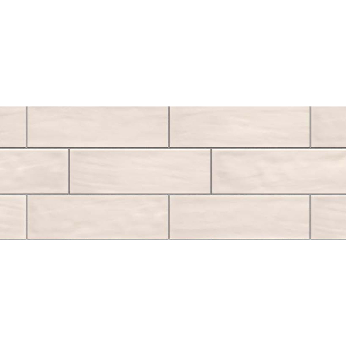 Topcu - Borriana - 3 in. x 12 in. Ceramic Wall Tile - White Variation