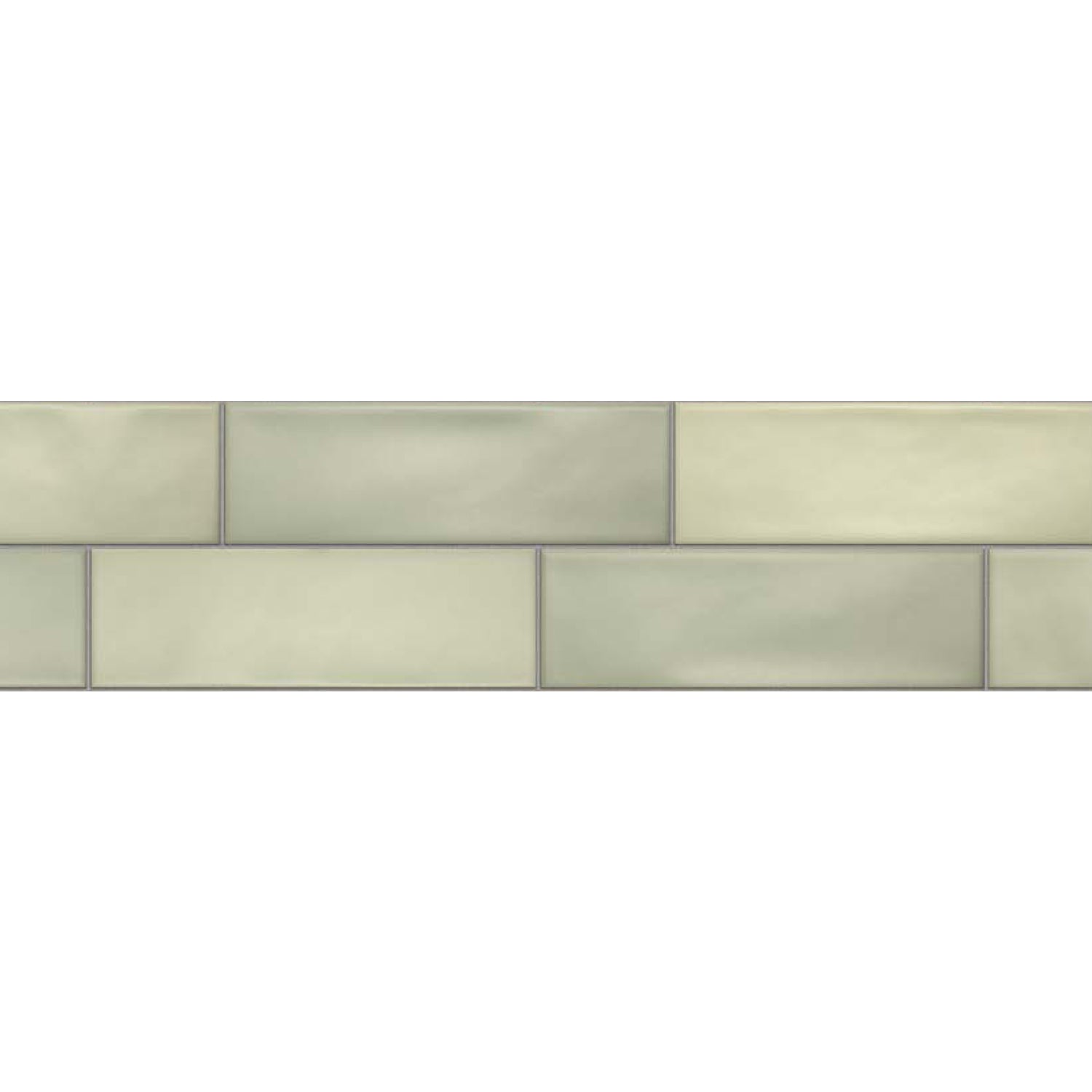 Topcu - Chalky - 2.5 in. x 8 in. Ceramic Wall Tile - Acqua