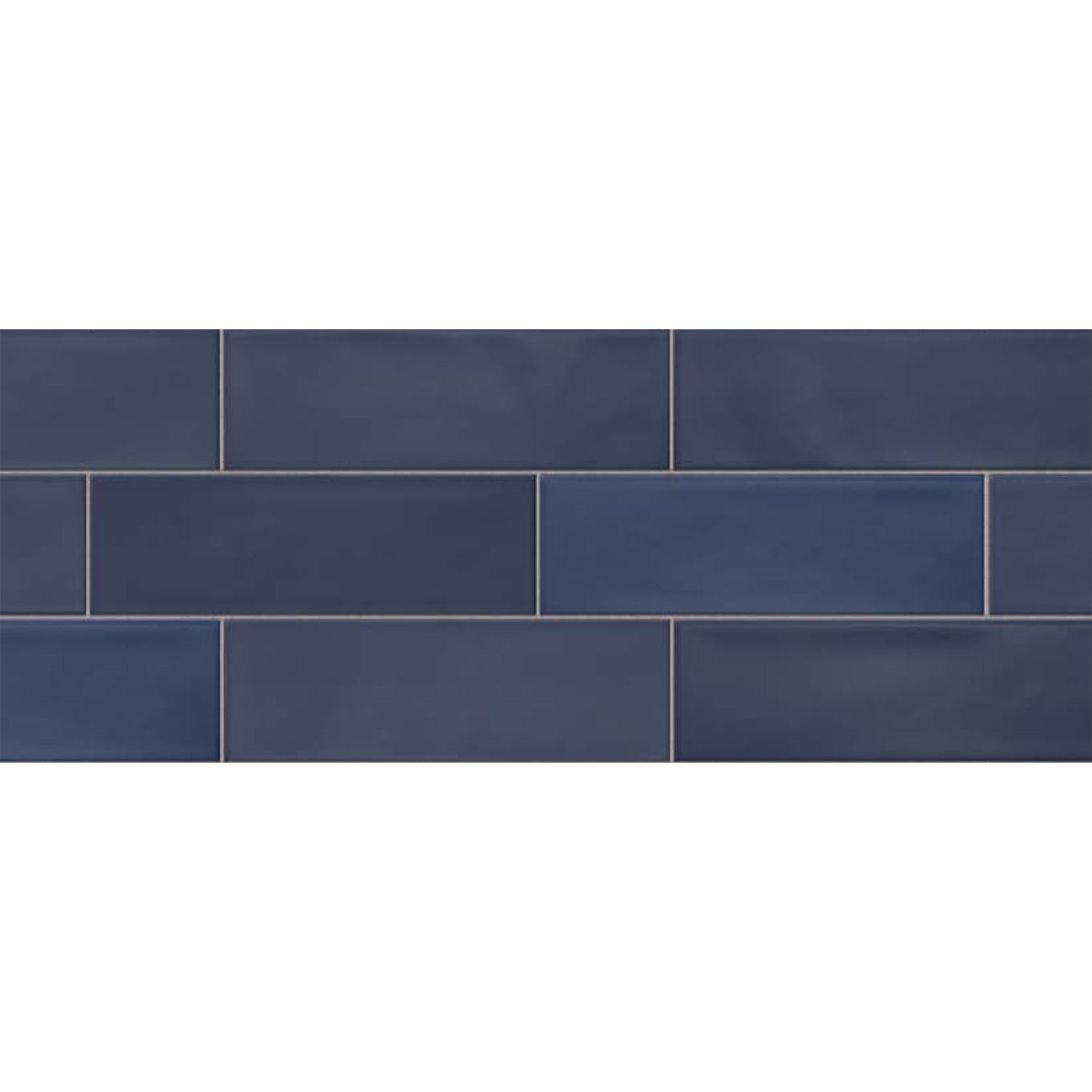Topcu - Chalky - 2.5 in. x 8 in. Ceramic Wall Tile - Deep Blue