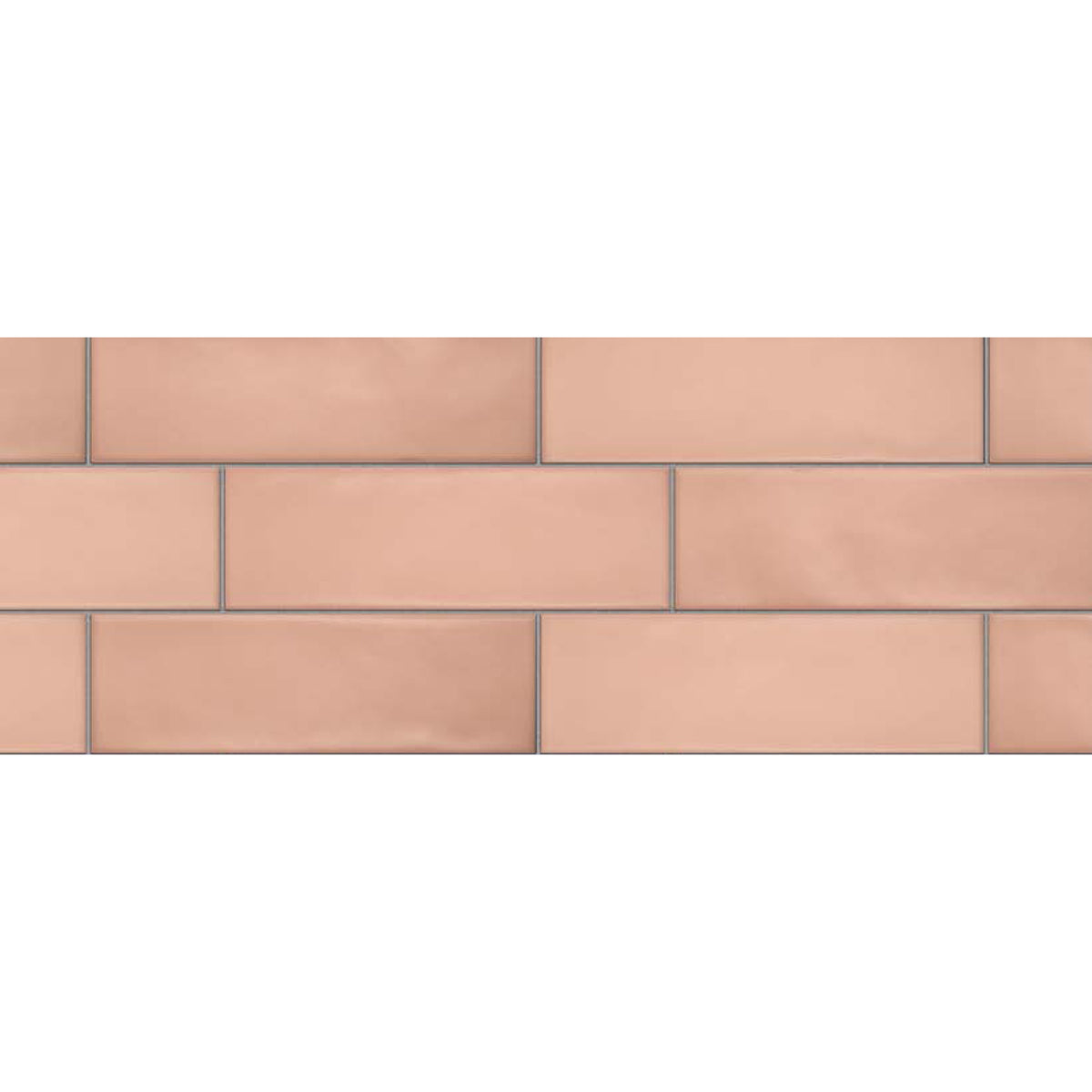 Topcu - Chalky - 2.5 in. x 8 in. Ceramic Wall Tile - Nude Installled
