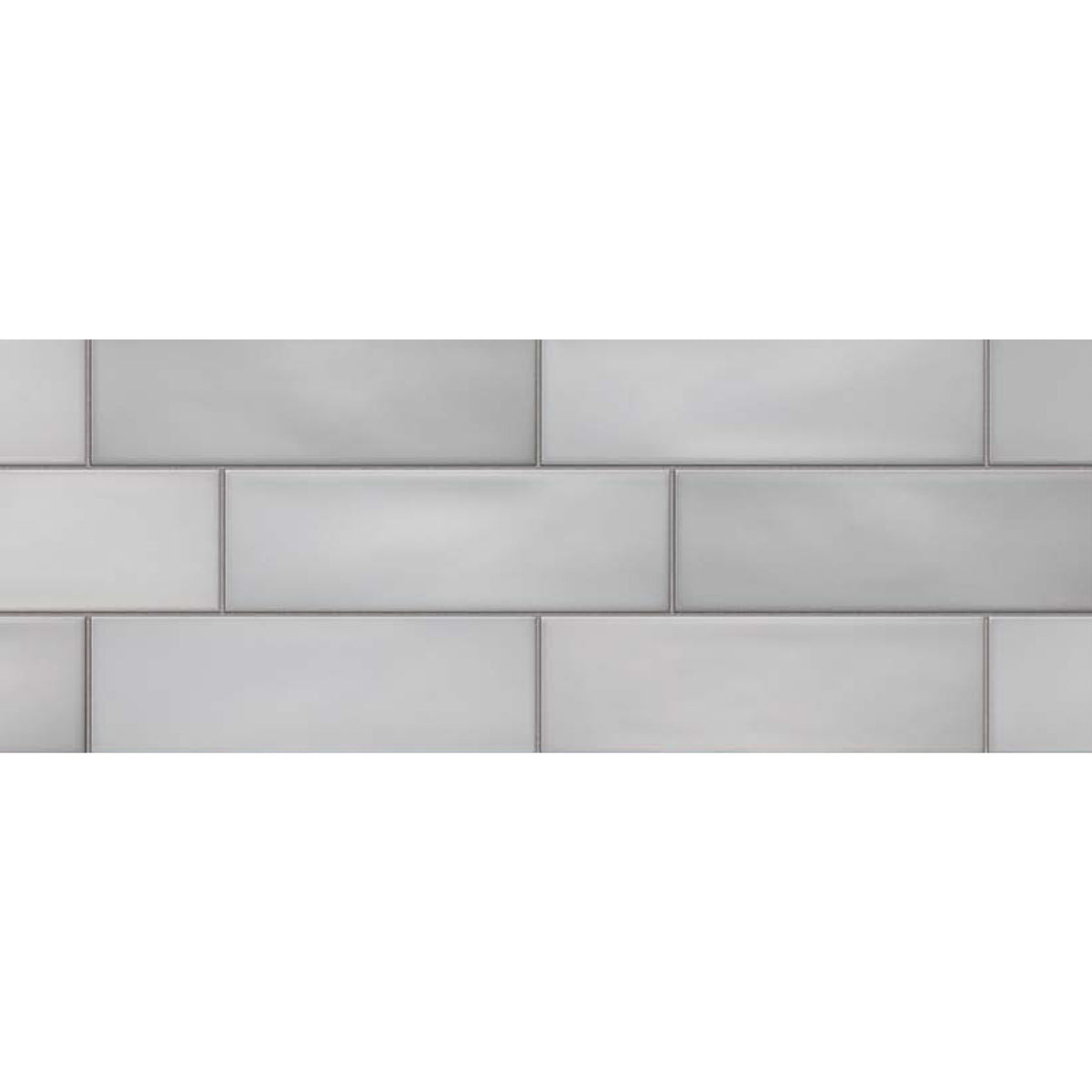 Topcu - Chalky - 2.5 in. x 8 in. Ceramic Wall Tile - Sky Installed