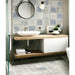 Topcu - Clay 8 in. x 8 in. Porcelain Tile  - Fossil Room Scene