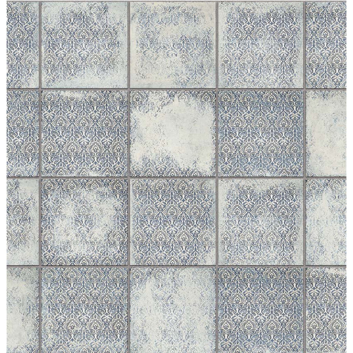 Topcu - Clay 8 in. x 8 in. Porcelain Tile  - Glacier Elvia