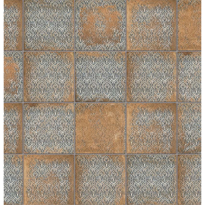 Topcu - Clay 8 in. x 8 in. Porcelain Tile  - Sienna Elvia