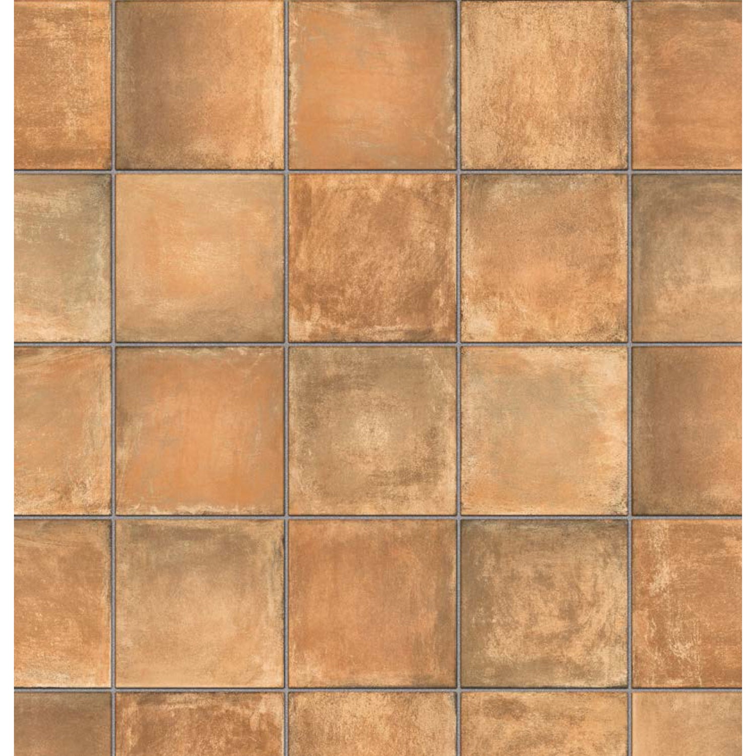 Topcu - Clay 8 in. x 8 in. Porcelain Tile  - Sienna