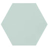 See Topcu - Flamingo 6 in. Porcelain Hexagon Tile - Light Blue
