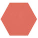 Topcu - Flamingo 6 in. Porcelain Hexagon Tile - Red