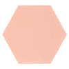 See Topcu - Flamingo 6 in. Porcelain Hexagon Tile - Rose