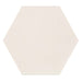 Topcu - Flamingo 6 in. Porcelain Hexagon Tile - White