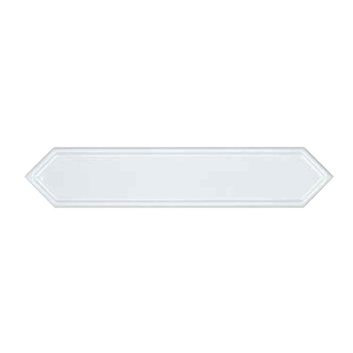 Topcu - Naima - 2.5 in. x 12 in. Ceramic Wall Tile - Alhambra All White
