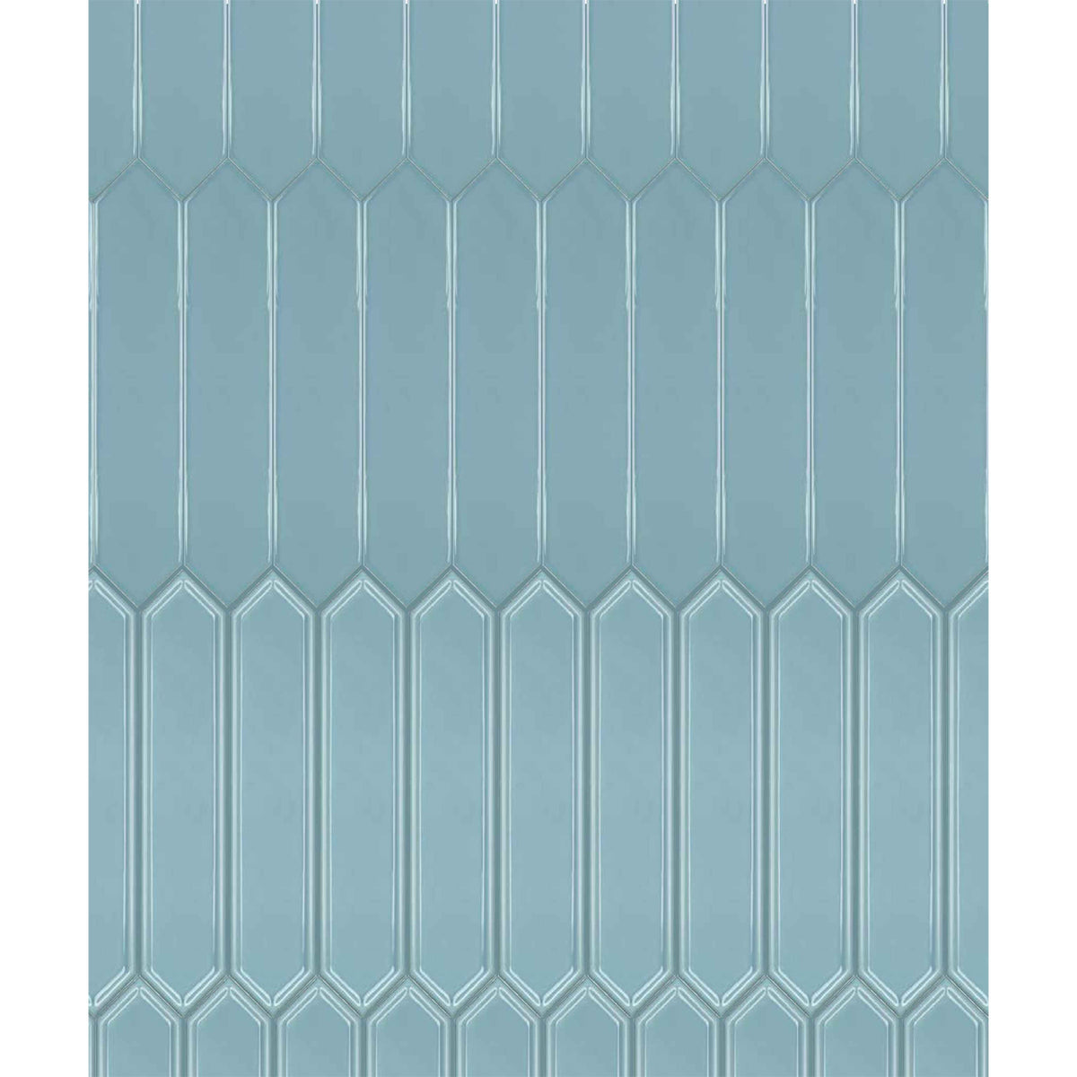Topcu - Naima - 2.5 in. x 12 in. Ceramic Wall Tile - Ocean