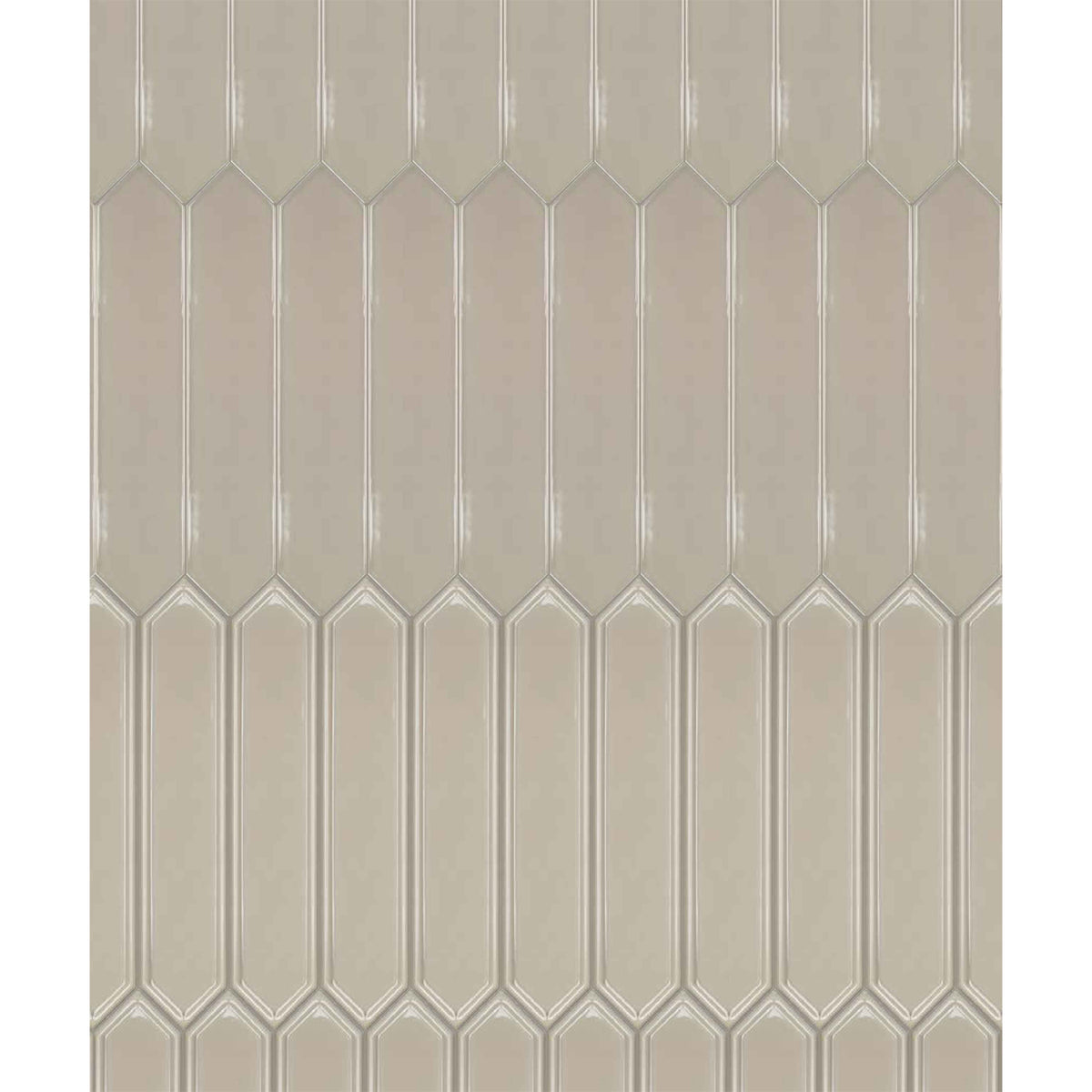 Topcu - Naima - 2.5 in. x 12 in. Ceramic Wall Tile - Alhambra Stone