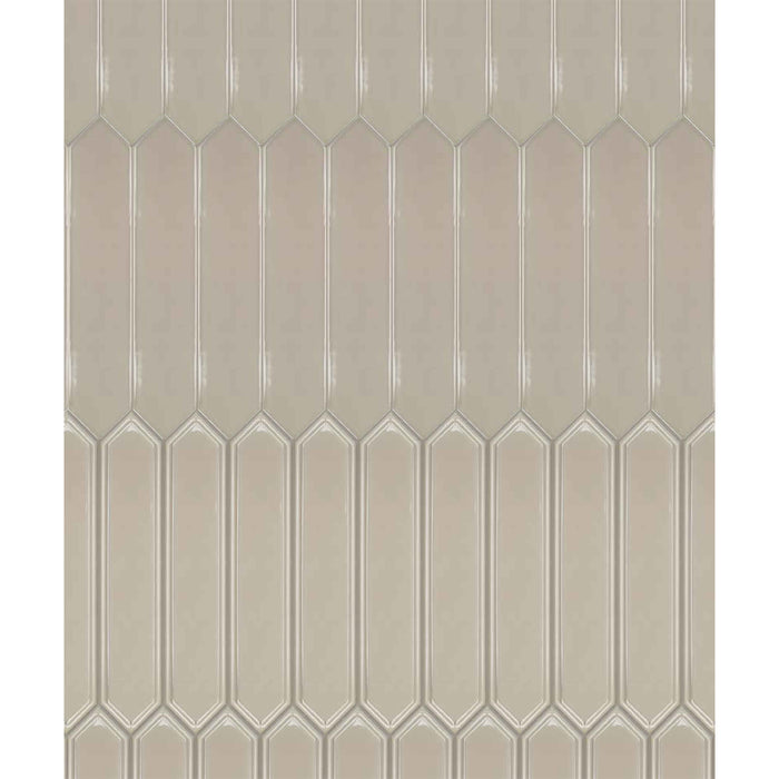Topcu - Naima - 2.5 in. x 12 in. Ceramic Wall Tile - Alhambra Stone