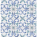 Topcu - Saint Germain 6 in. x 6 in. Glazed Porcelain Tile  - Flore Gele Installed