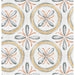 Topcu - Saint Germain 6 in. x 6 in. Glazed Porcelain Tile  - Rivette Chaud