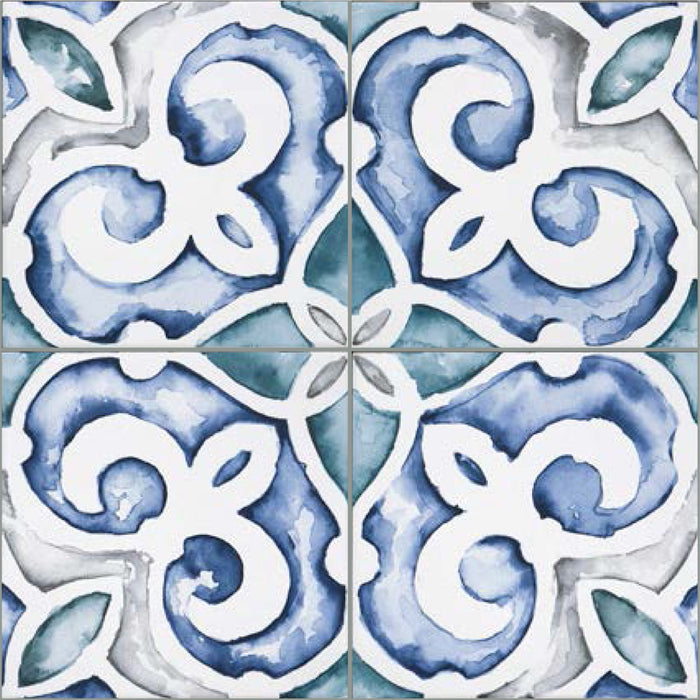 Topcu - Saint Germain 6 in. x 6 in. Glazed Porcelain Tile  - Simone Gele