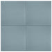 Topcu - Saint Germain 6 in. x 6 in. Glazed Porcelain Tile  - Turquoise