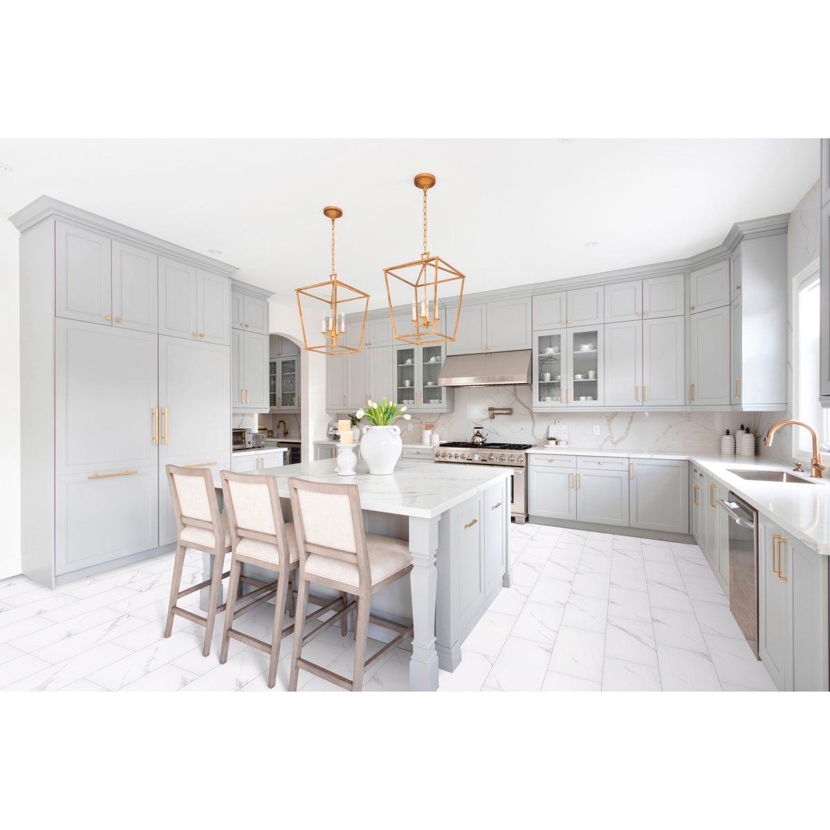 TRUCOR by Dixie Home - TRUCOR Tile 12&quot; x 24&quot; - Carrara Cotton Installed