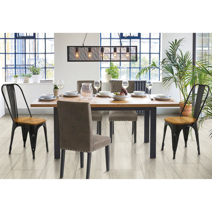 TRUCOR by Dixie Home - TRUCOR Tile 16" x 32" - Linear Oatmeal Installed