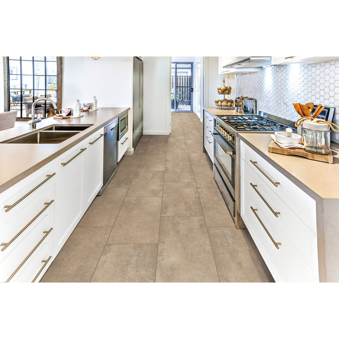 TRUCOR by Dixie Home - TRUCOR Tile 16" x 32" - Rust Metallic Installed