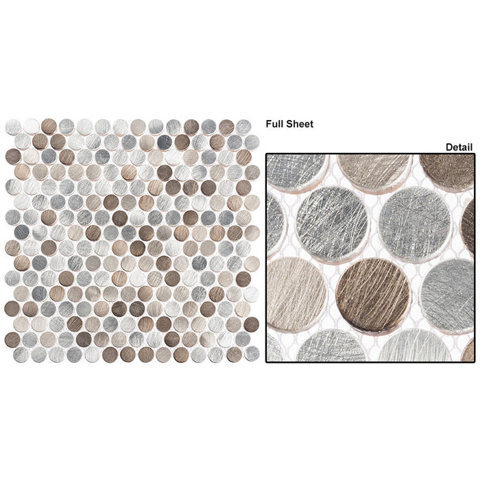 Bellagio - Urban Jungle Penny Round - Prism Road close View