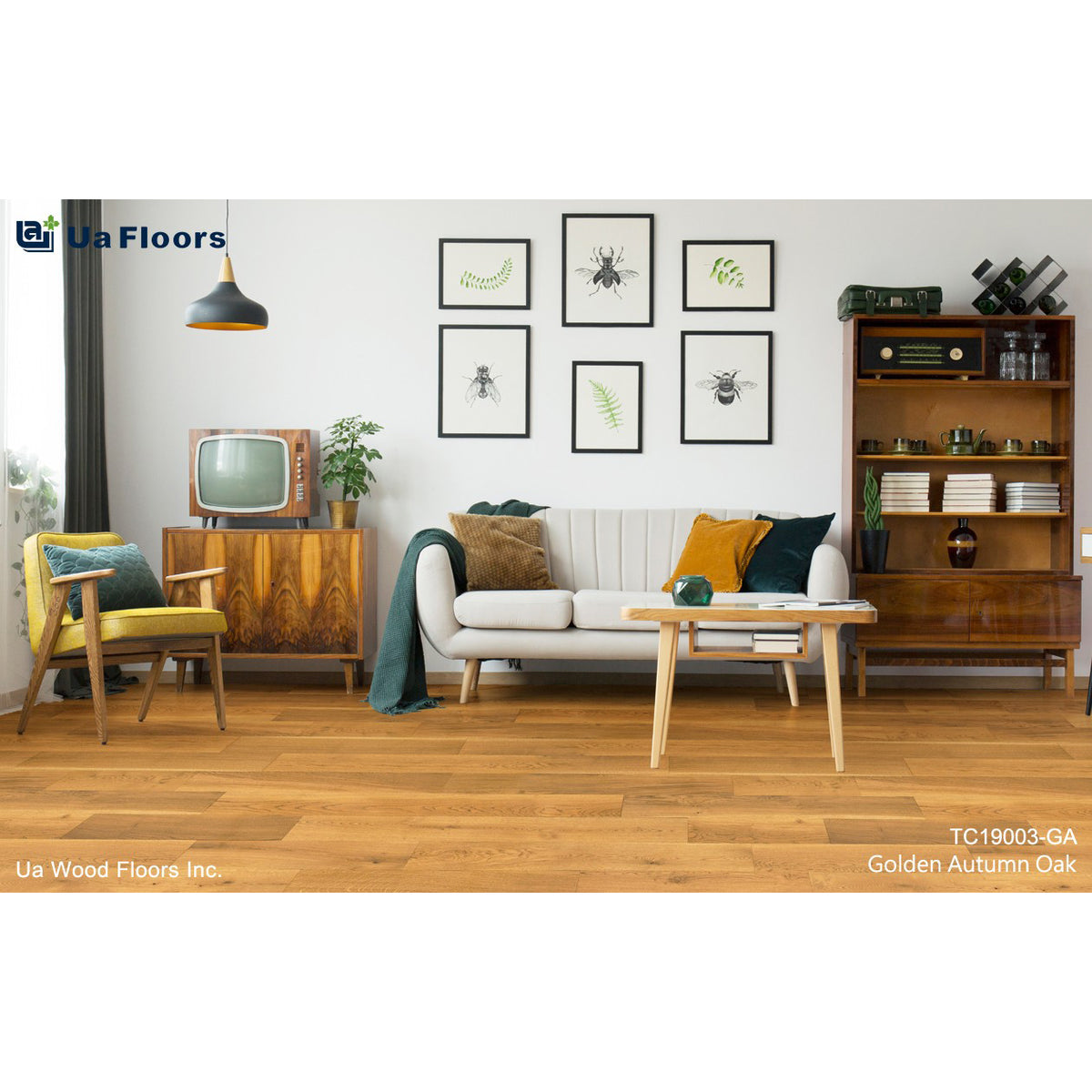 Ua Floors - Classics Collection - Golden Autumn Euro Oak Room Scene