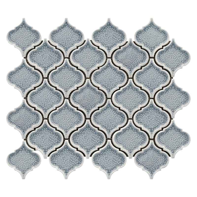 Maniscalco - Venetian Glass Arabesque Mosaic - Blue Canal - Floorzz