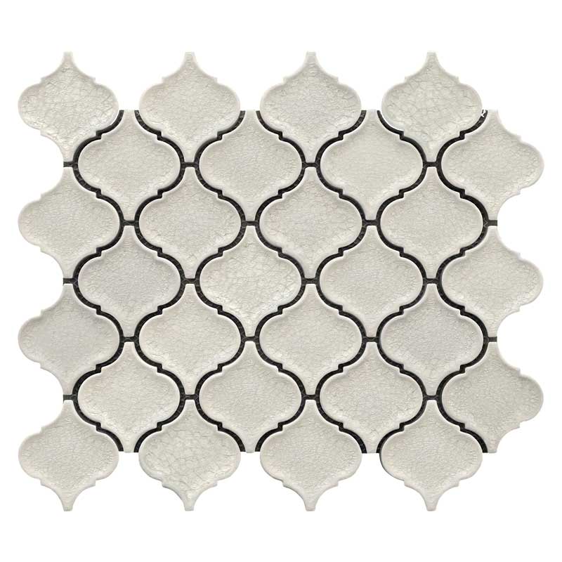 Maniscalco - Venetian Glass Arabesque Mosaic - White Velvet 