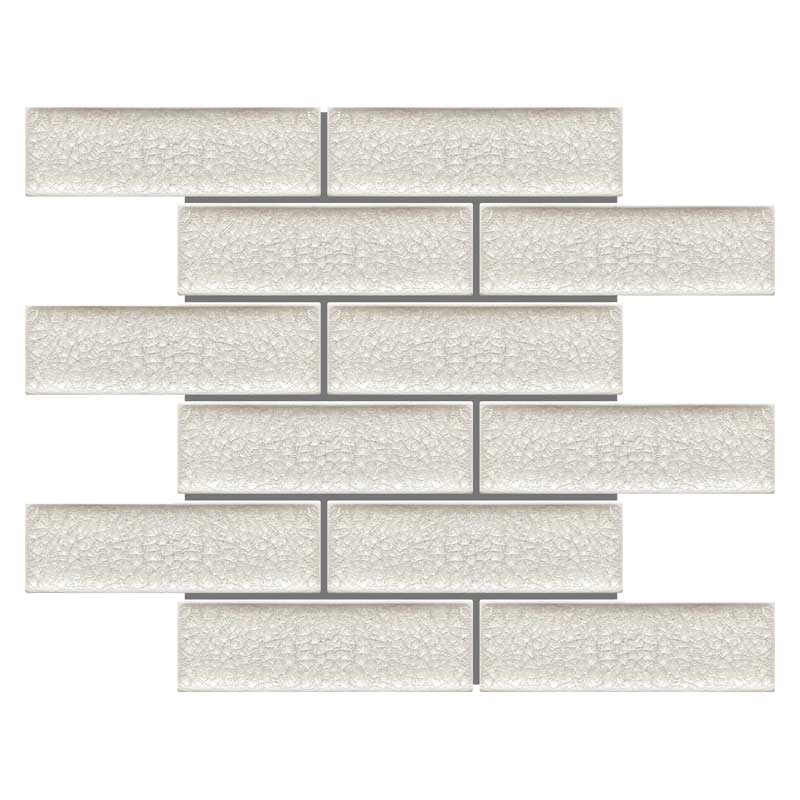 Maniscalco - Venetian Glass Interlock Mosaic - White Velvet 