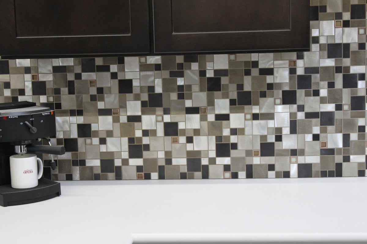 Maniscalco - Victoria Metals Series - Metal and Glass Mosaic - Mini Versi - Falls Creek Blend